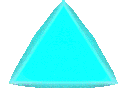Animated hologram triangle